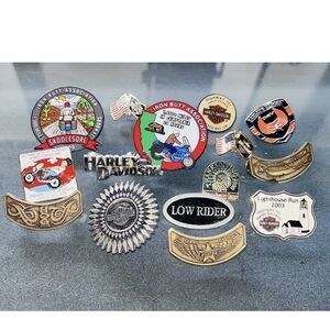 Harley-Davidson Decorative Pin Collection - Black, Silver, Gold